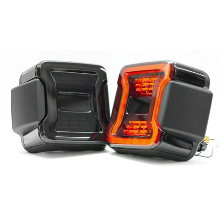 Race Sport Jeep Wrangler Jl Smoked Led Taillight System Pr RS0106JL